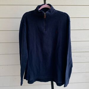 Polo Ralph Lauren quarter zip pullover cotton sweater large